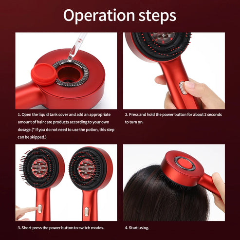 VibeBrush Pro™ | Elektrische vibrerende hoofdhuidmassagekam