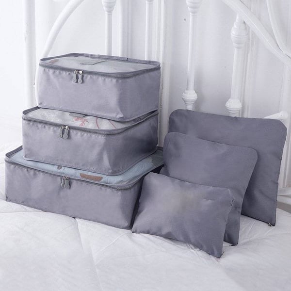 TravelEase™ | Set van 6 draagbare bagagekubussen