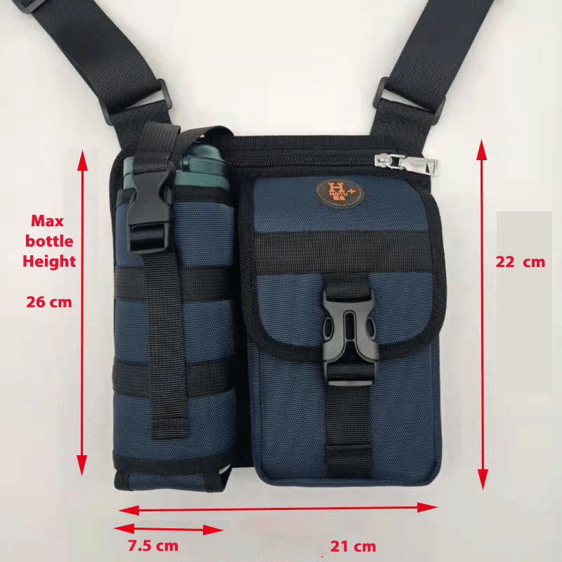 HYDRAPACK™ | Schoudertas voor dagelijks gebruik met ingebouwde waterfleshouder