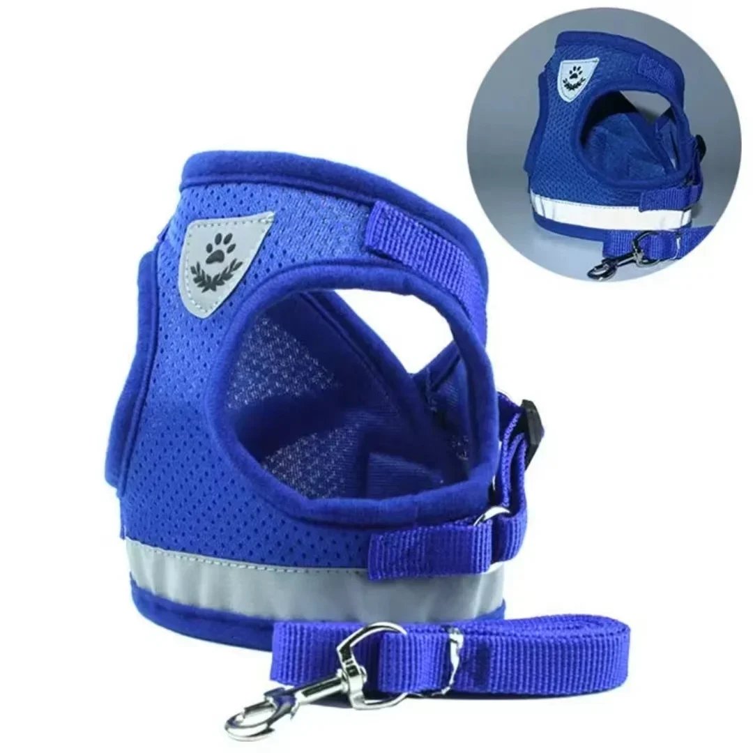 PurrStride™ | Adjustable Luminous Cat Harness – Breathable Freedom for Felines
