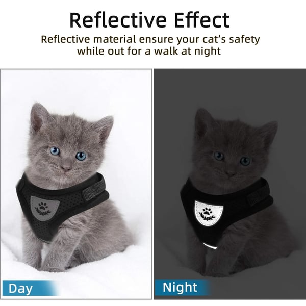 PurrStride™ | Adjustable Luminous Cat Harness – Breathable Freedom for Felines