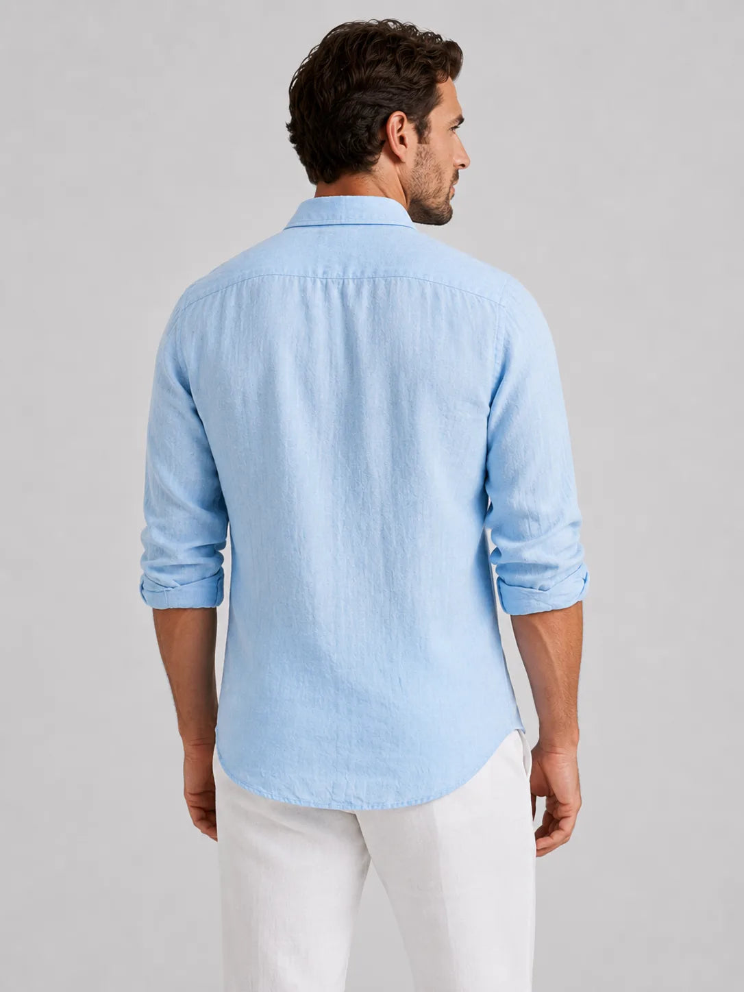 Mark | Men's Linen Look Relaxed Fit Summer Shirt