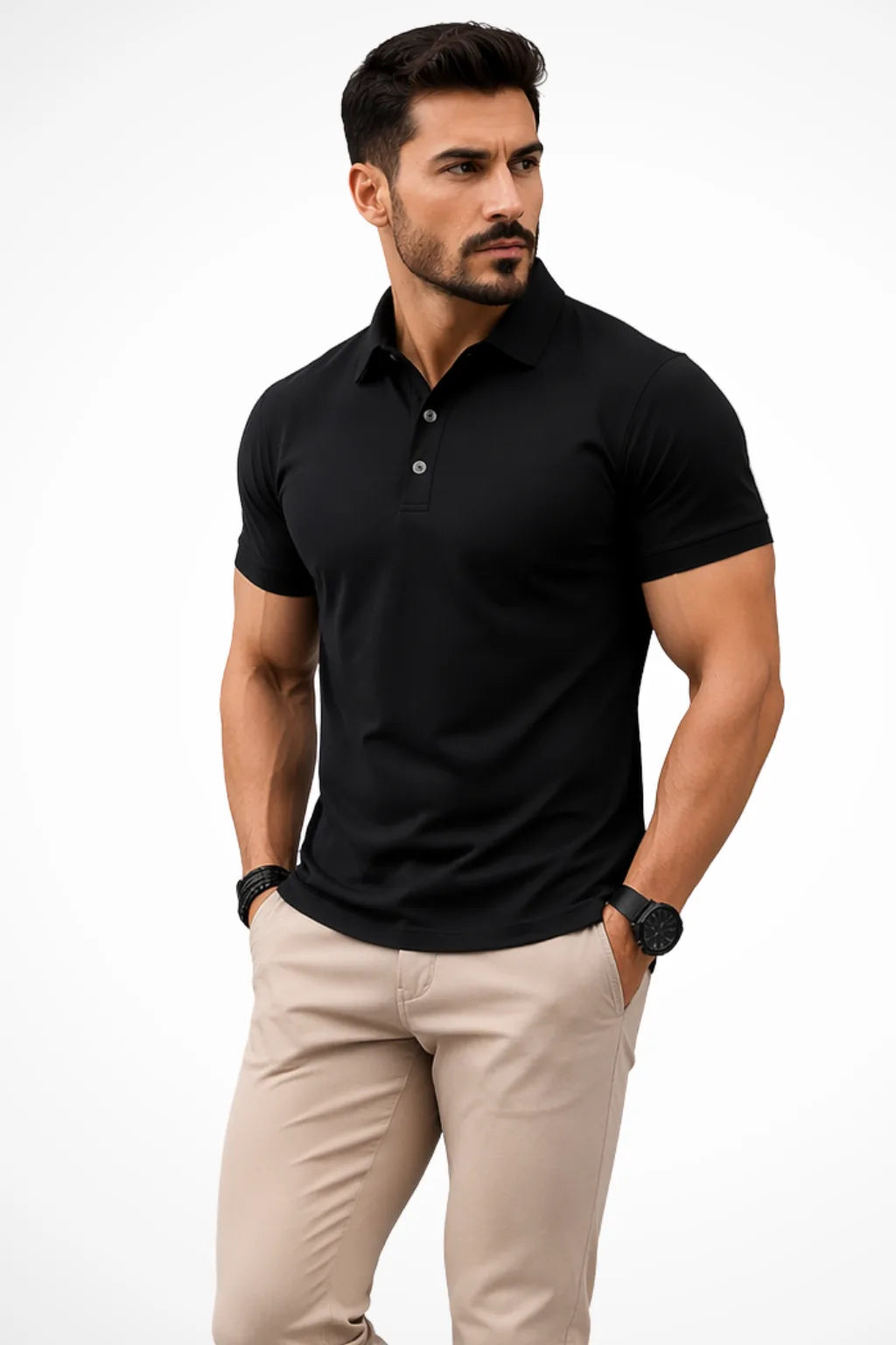 Anthony | Men's Muscle-Fit Short-Sleeve Polo Shirt