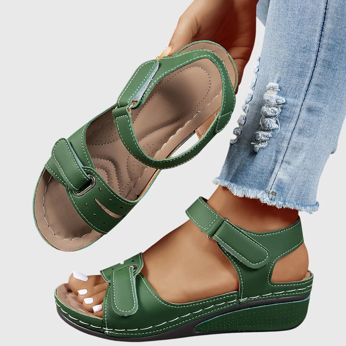 Carys | Orthopedic Wedge Sandals with Arch Support for Women