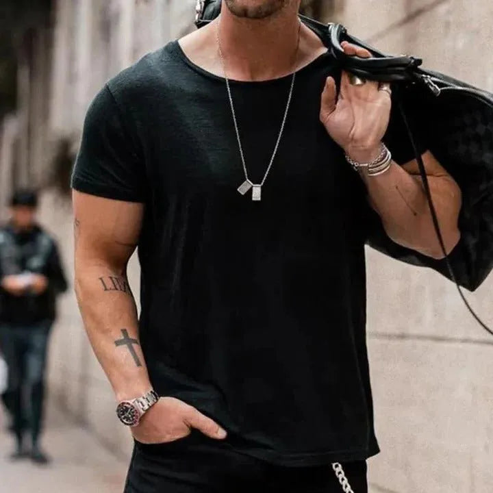Leonard | Relaxed Fit Crew Neck T-Shirt for Men