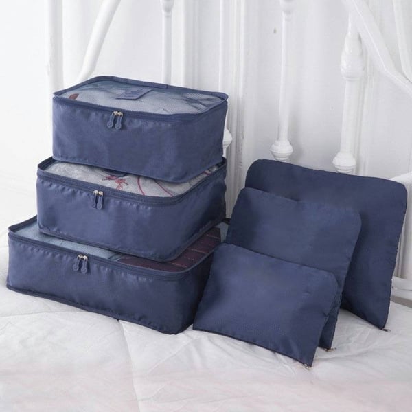 TravelEase™ | 6-Piece Portable Luggage Packing Cubes Set