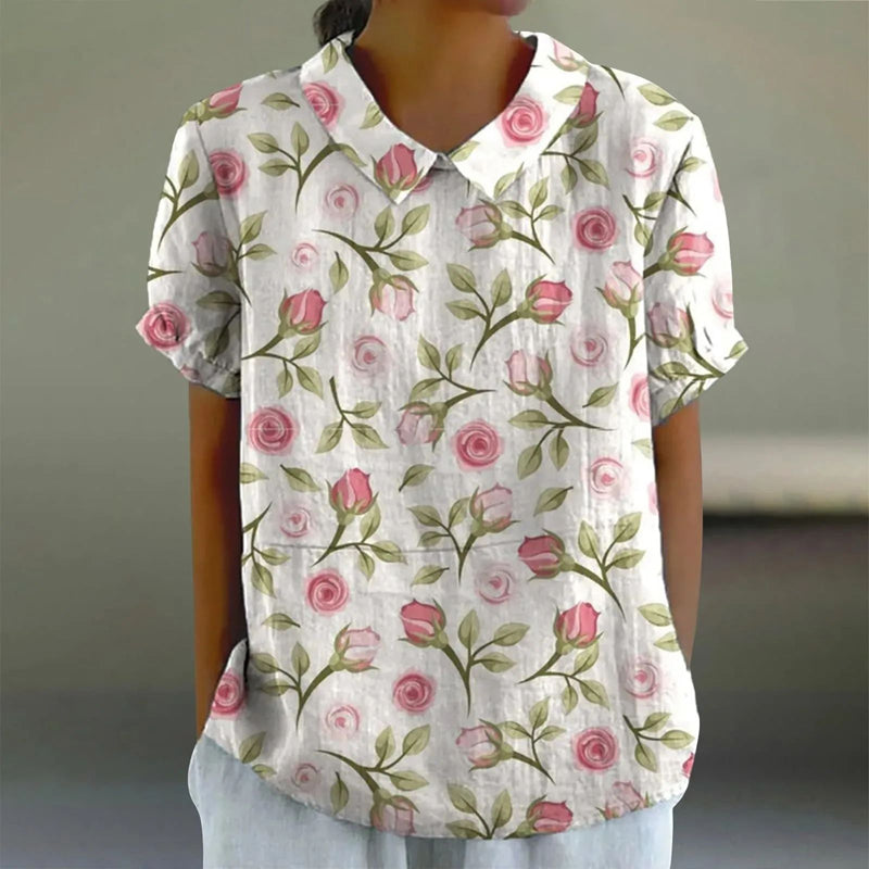 Maren &amp; Ivy™ | Zachte blouse met bloemenprint voor een moeiteloze dagelijkse stijl