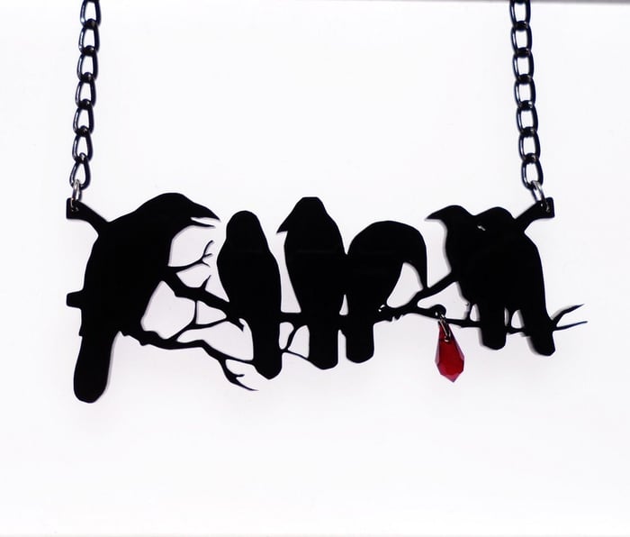 NoirFeather™ | Vintage Gothic Crow-ketting – Donkere elegantie opnieuw gedefinieerd