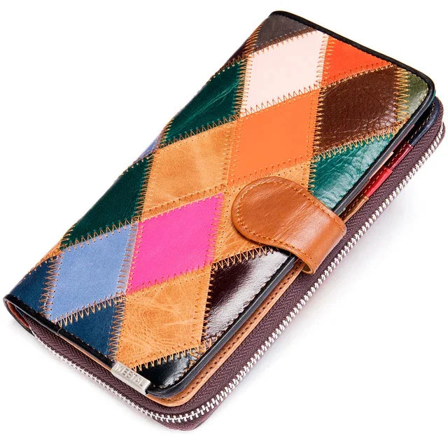 Elisee® | vintage leren portemonnee voor dames