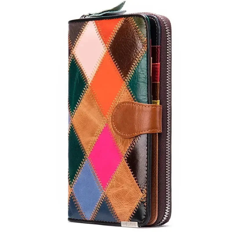 Elisee® | vintage leren portemonnee voor dames