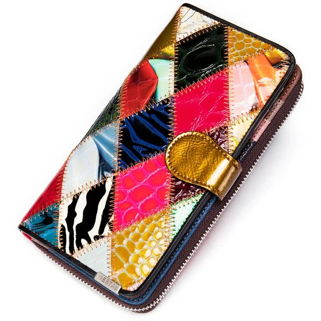 Elisee® | vintage leren portemonnee voor dames