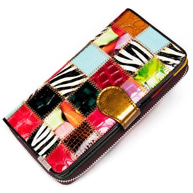 Elisee® | vintage leren portemonnee voor dames