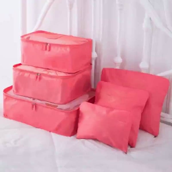 TravelEase™ | 6-Piece Portable Luggage Packing Cubes Set