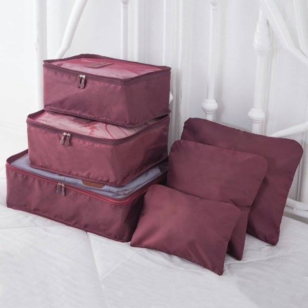 TravelEase™ | 6-Piece Portable Luggage Packing Cubes Set