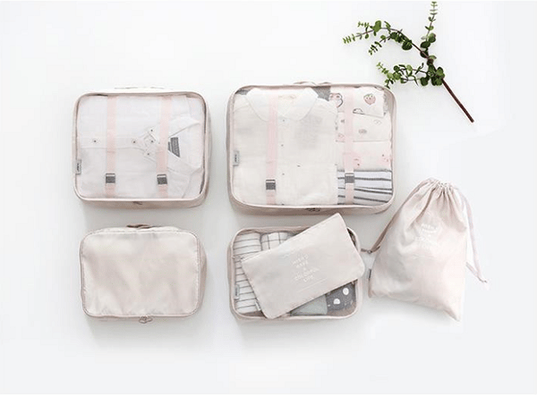 TravelEase™ | 6-Piece Portable Luggage Packing Cubes Set