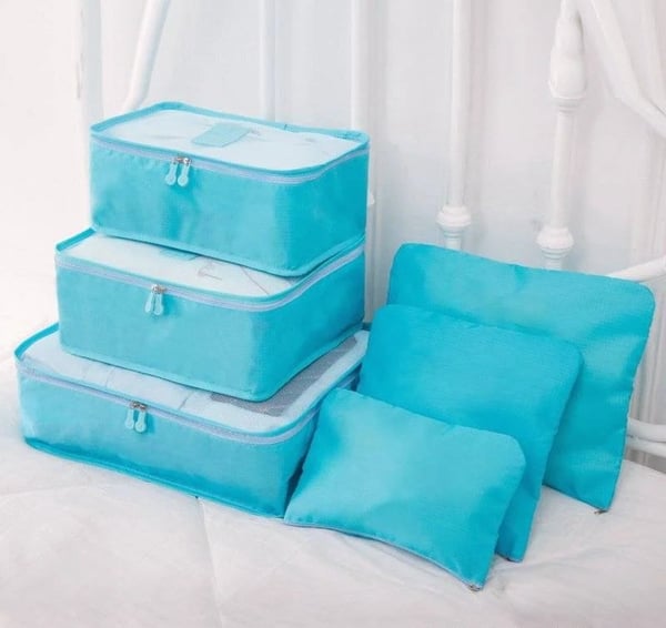 TravelEase™ | 6-Piece Portable Luggage Packing Cubes Set