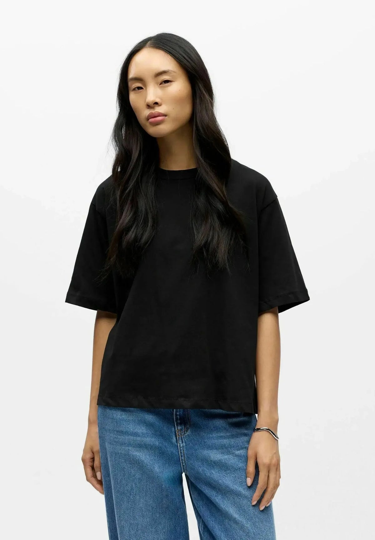 100% Cotton Crew Neck Tee for Women in Fitted or Loose Fit image 10