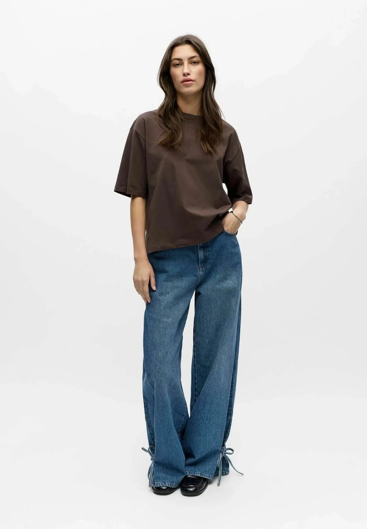100% Cotton Crew Neck Tee for Women in Fitted or Loose Fit image 14