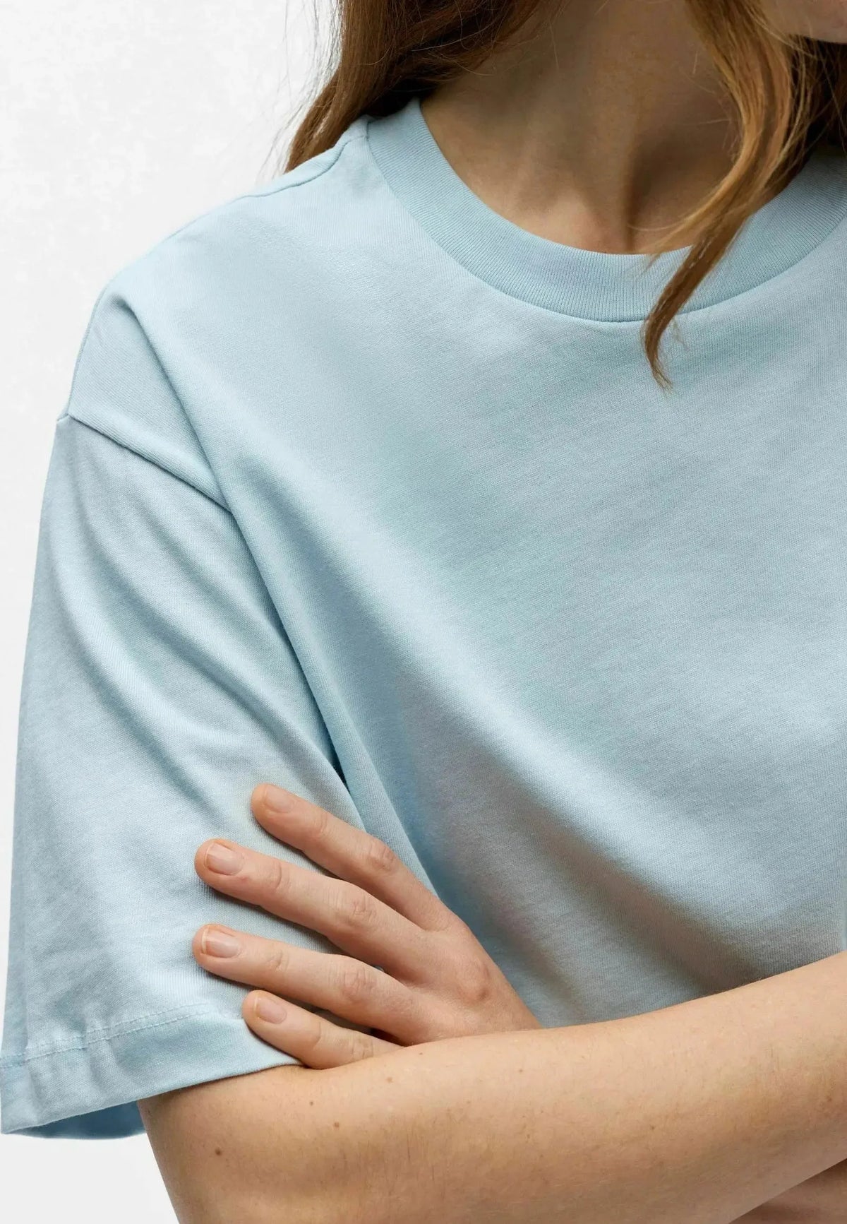 100% Cotton Crew Neck Tee for Women in Fitted or Loose Fit image 20