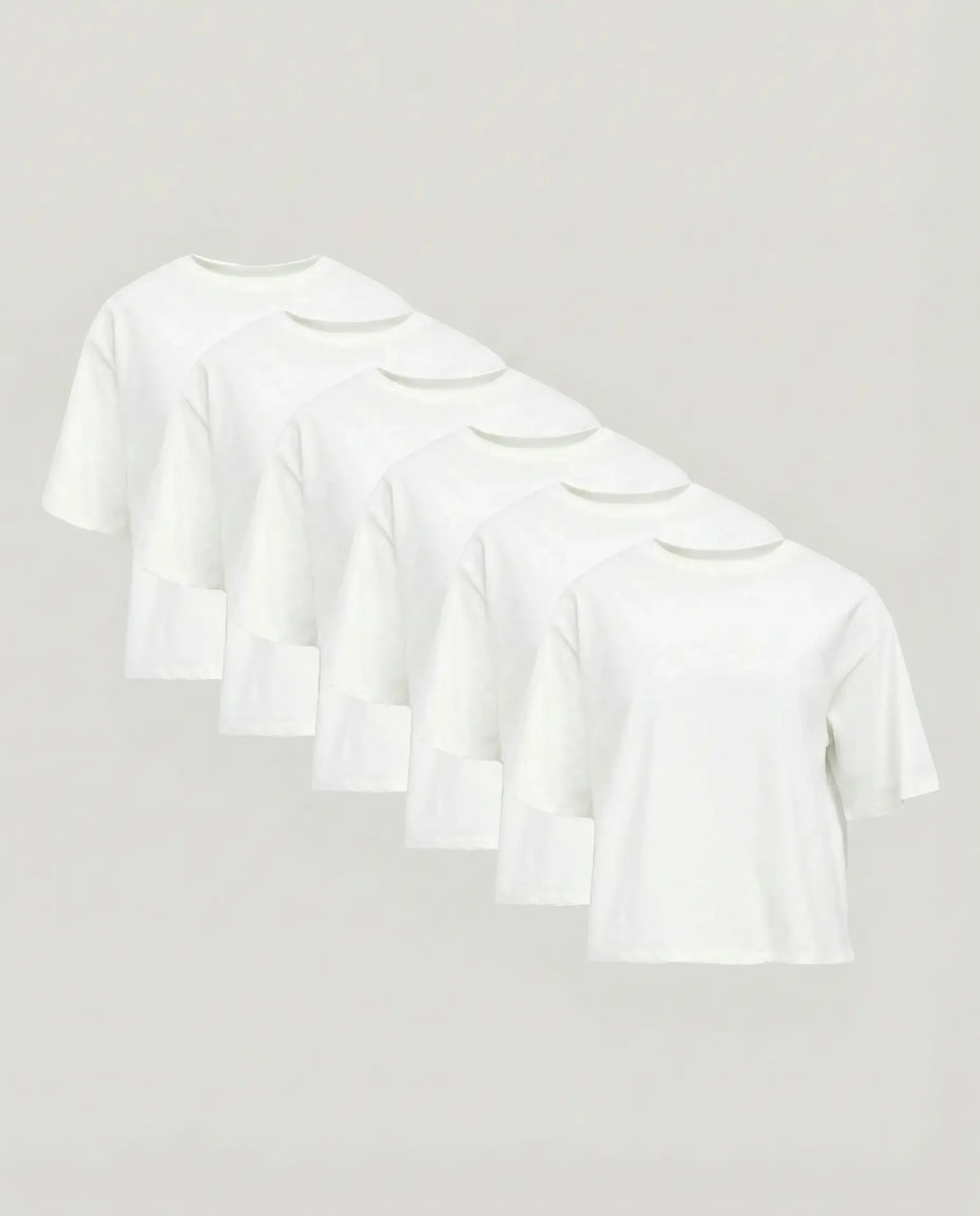 100% Cotton Crew Neck Tee for Women in Fitted or Loose Fit image 23