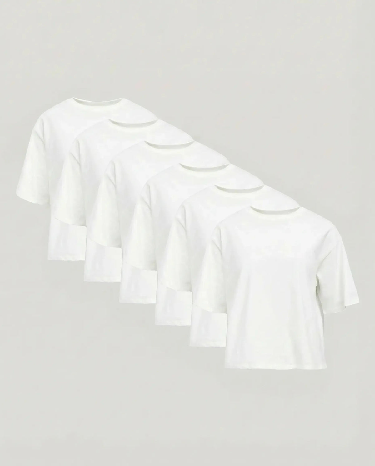 100% Cotton Crew Neck Tee for Women in Fitted or Loose Fit image 23