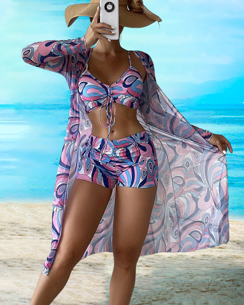 Artiselle | Lillian - Three-Piece Printed Bikini Swimsuit Edition