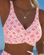 Wire-Free Wrap Bikini with High-Waisted Bottoms for Women image 14