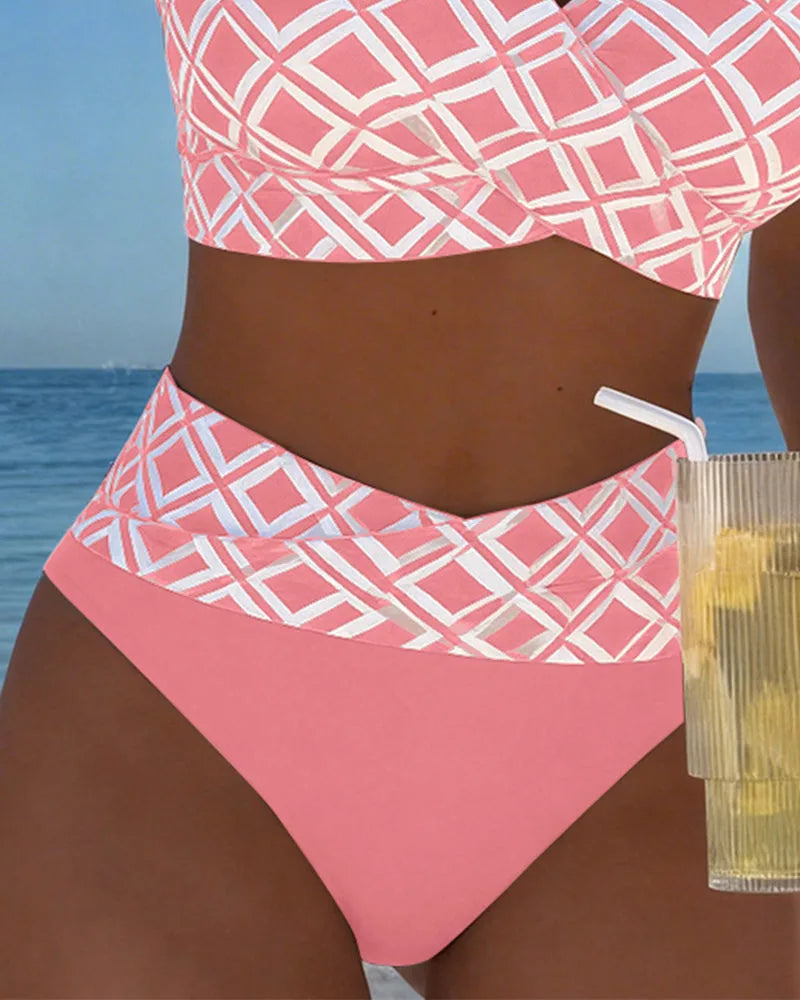 Wire-Free Wrap Bikini with High-Waisted Bottoms for Women image 15