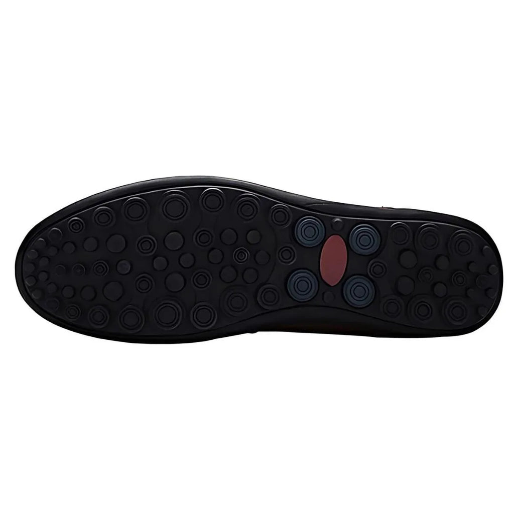 Underside view of the textured rubber outsole showing the Air Ring System tread pattern