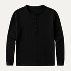 Men's Long Sleeve Cotton Henley Shirt image 9