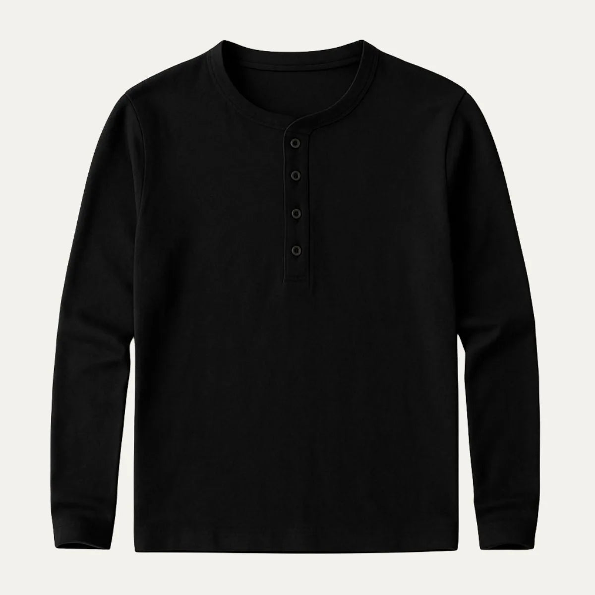 Men's Long Sleeve Cotton Henley Shirt image 9