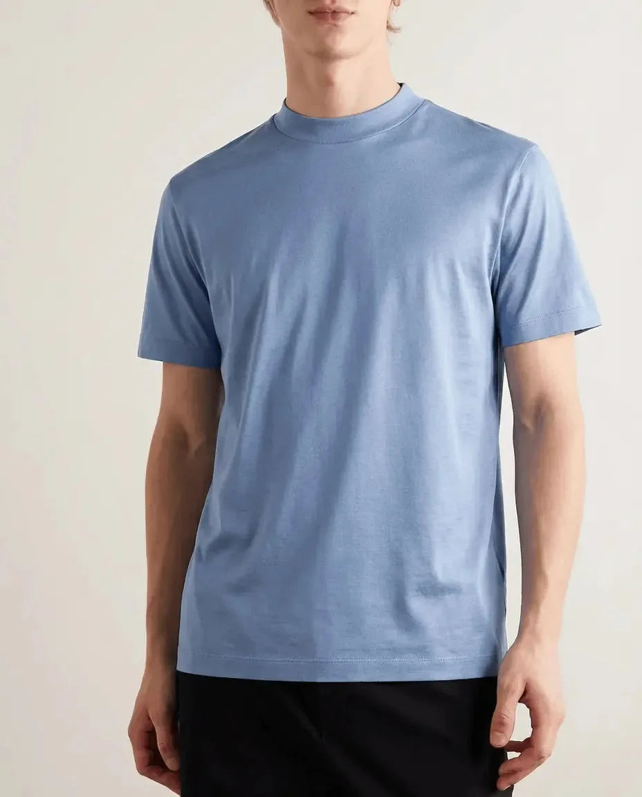 Men's Mercerised Cotton Crew Neck T-Shirt image 12