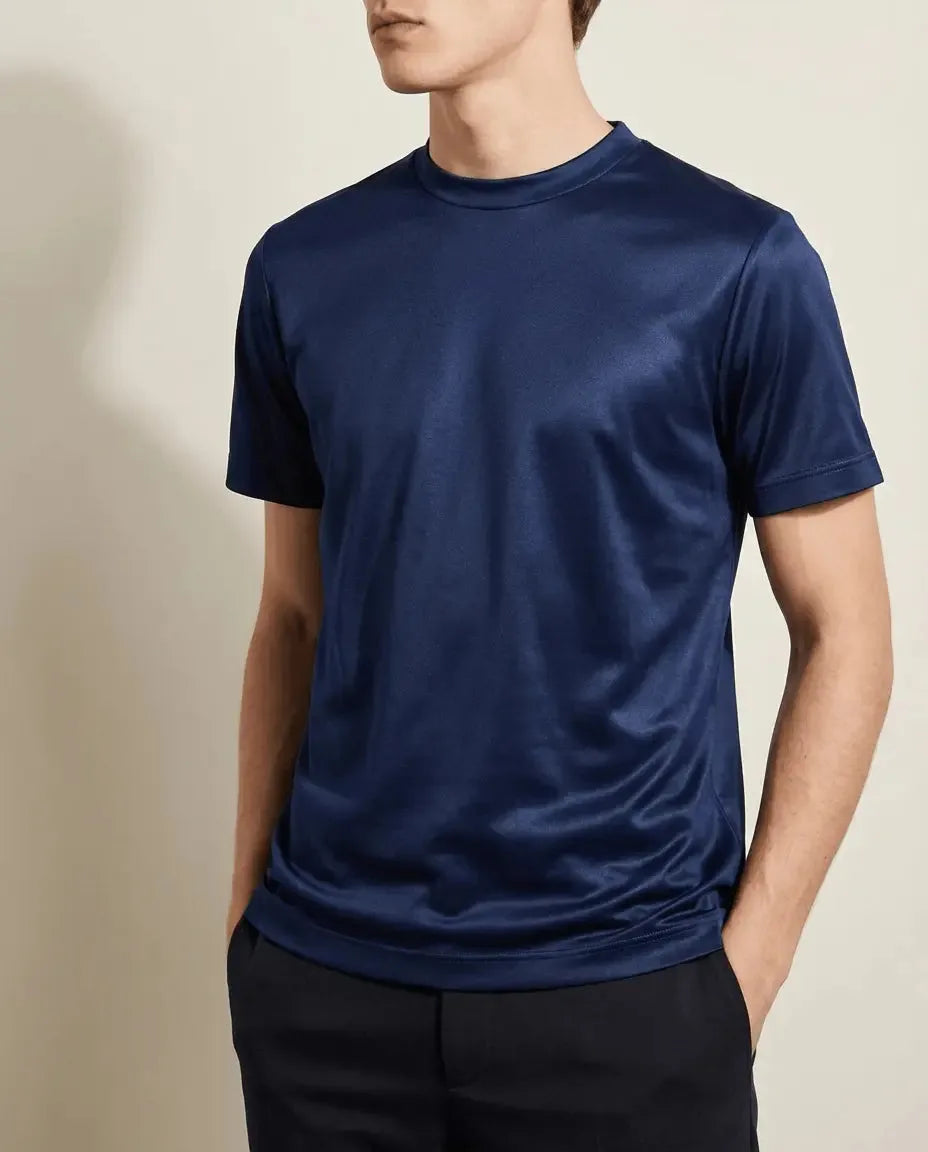Men's Mercerised Cotton Crew Neck T-Shirt image 13