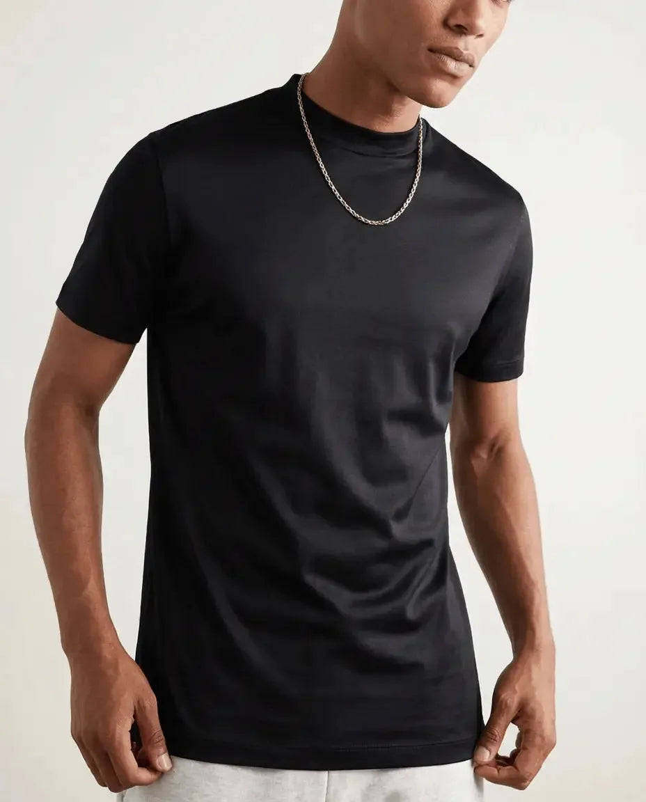 Men's Mercerised Cotton Crew Neck T-Shirt image 9