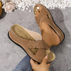 Orthopedic Criss-Cross Wedge Sandals for Women image 16