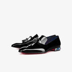 Men's Patent Leather Crystal Loafers with Jewelled Heel image 10