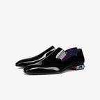 Men's Patent Leather Crystal Loafers with Jewelled Heel image 9