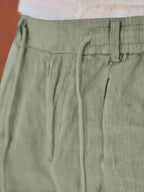 Tapered Linen-Blend Drawstring Pants for Men image 11