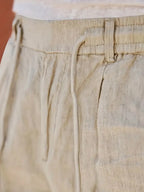 Tapered Linen-Blend Drawstring Pants for Men image 22