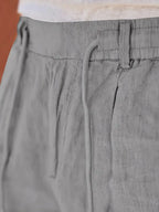 Tapered Linen-Blend Drawstring Pants for Men image 26