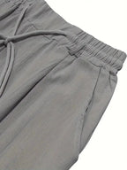Tapered Linen-Blend Drawstring Pants for Men image 27