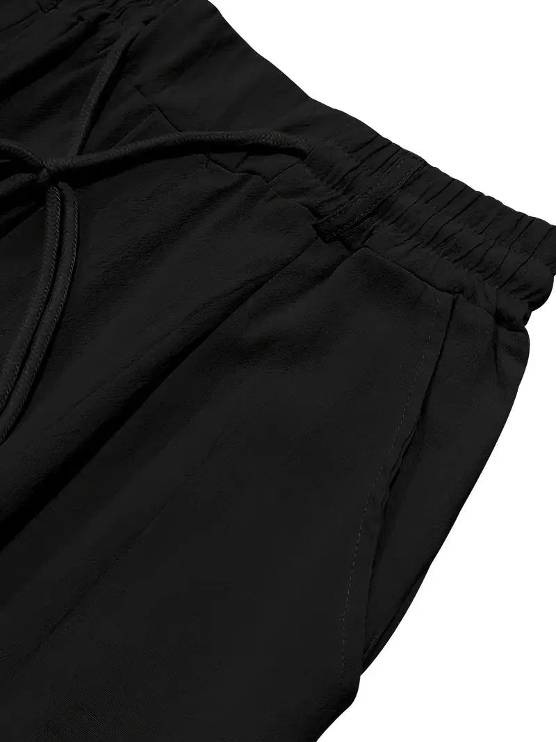 Tapered Linen-Blend Drawstring Pants for Men image 34