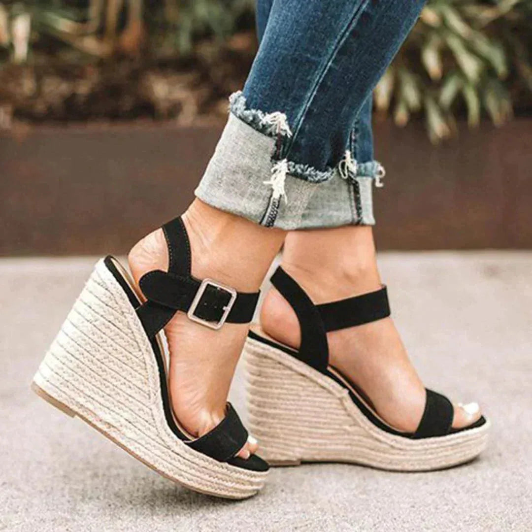 Lola | Woven Espadrille Wedge Sandals for Women in Summer